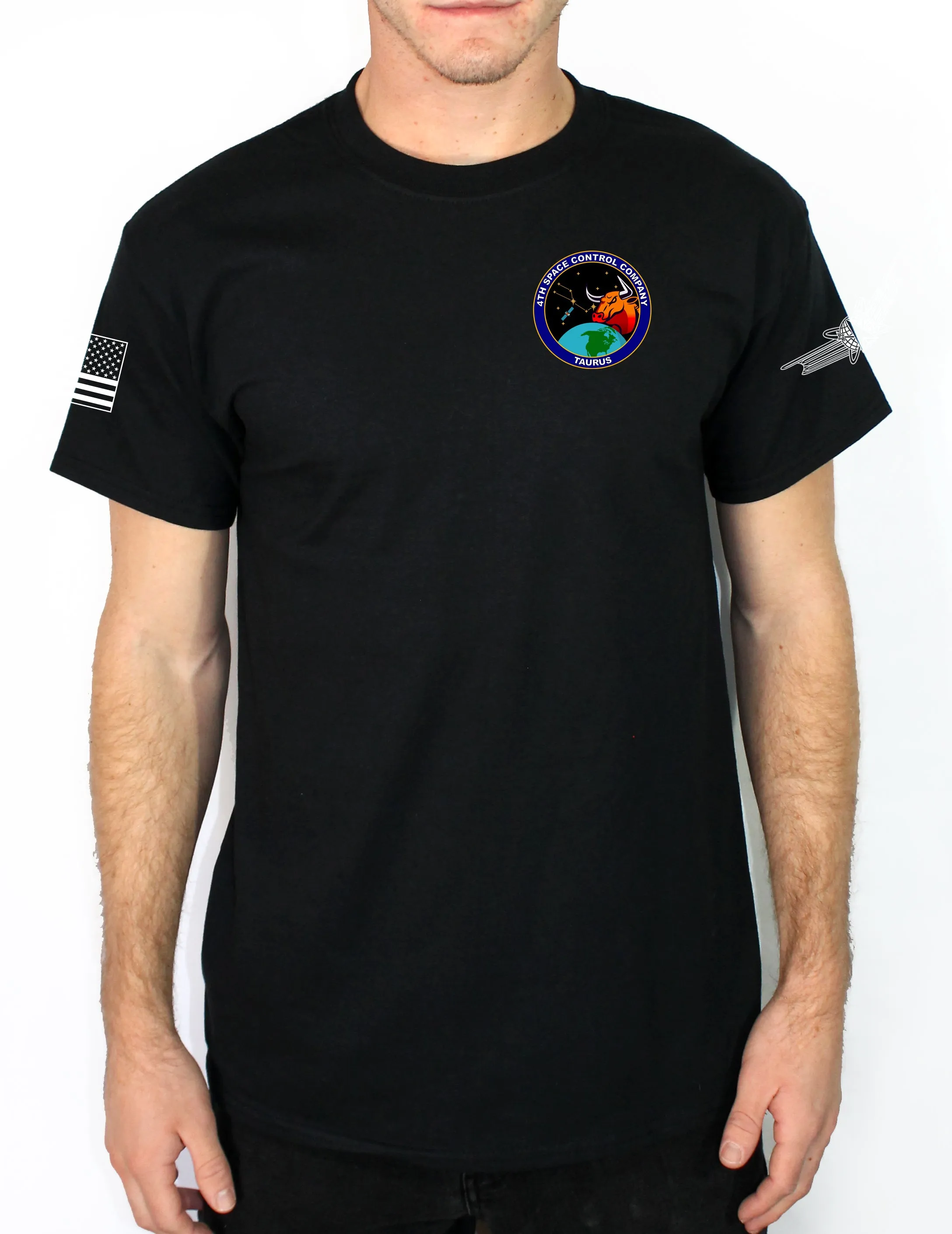 4th Space Black 50-50 Blend Unisex PT Short Sleeve Shirt