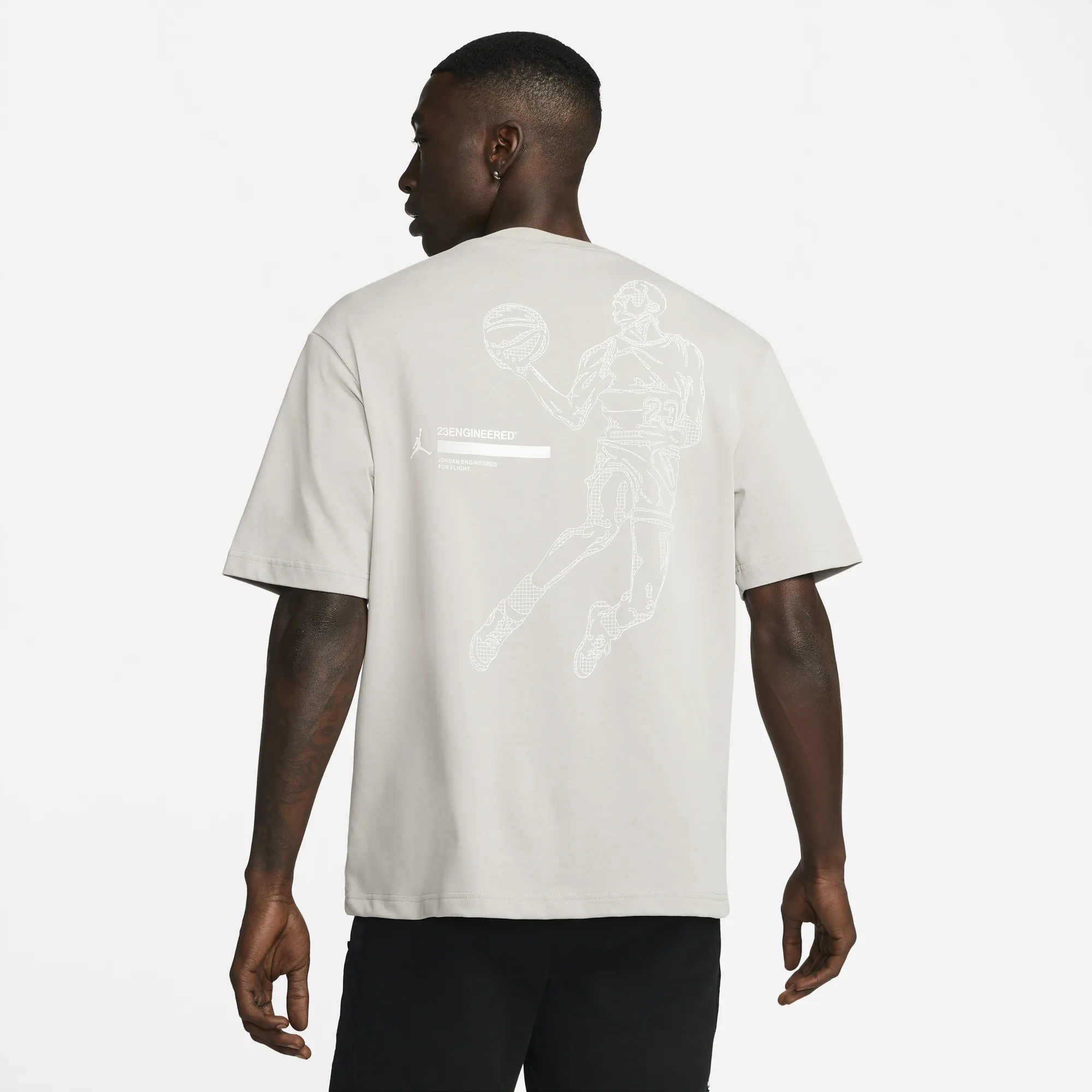 Air Jordan Mens 23 Engineered T-Shirt 'College Grey'