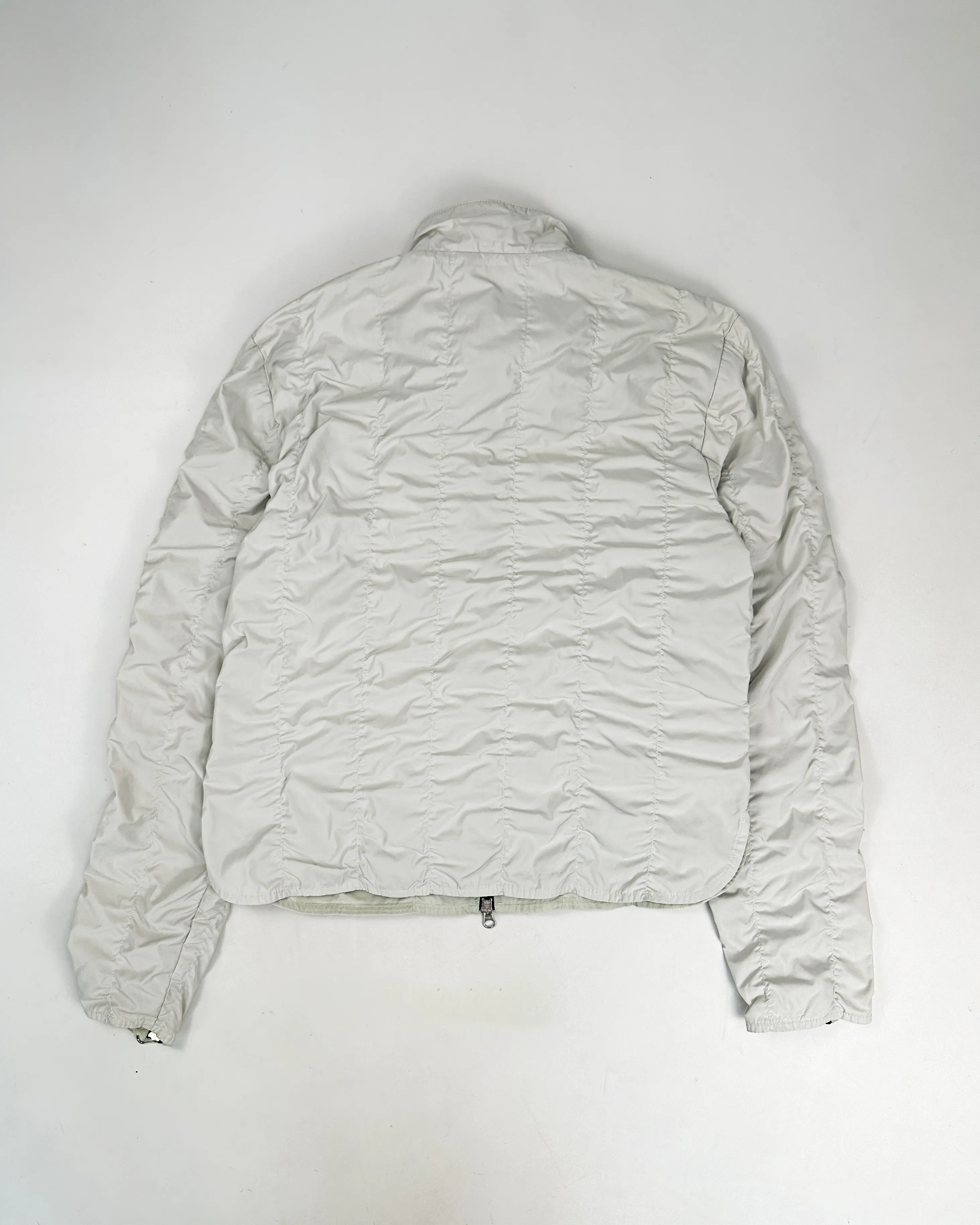 Armani Jeans Wrapped White Light Jacket 2000's