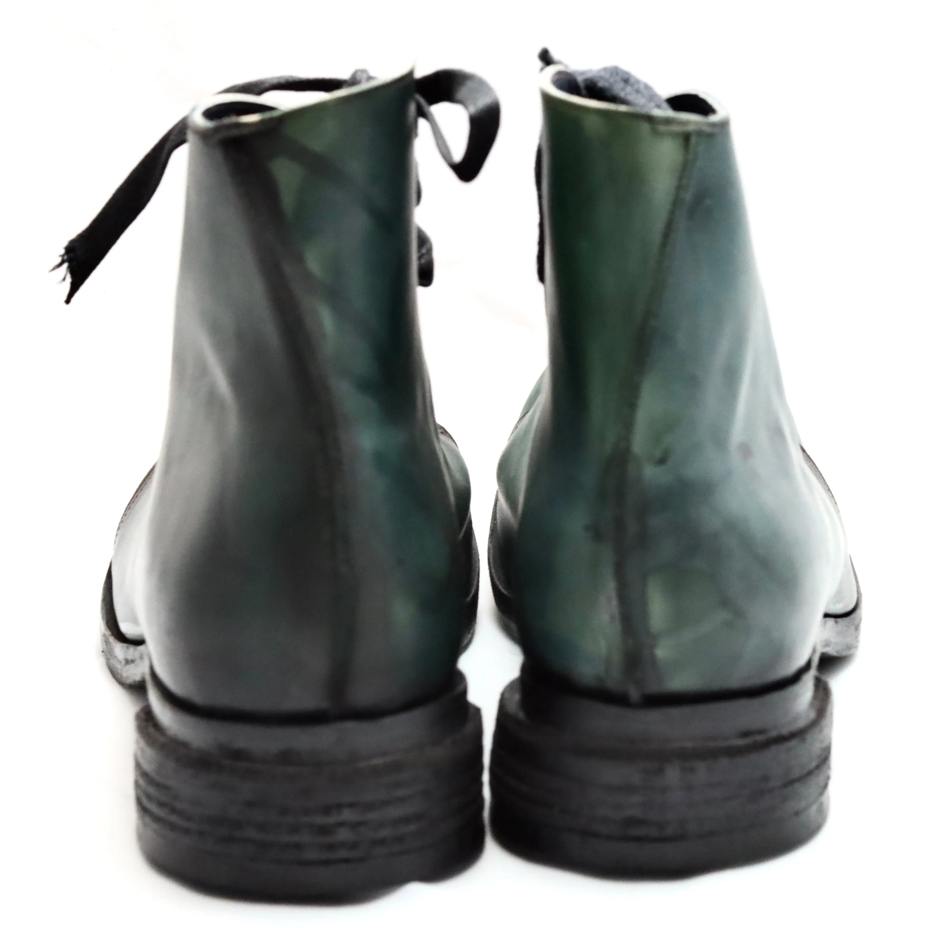 Asym derby boot  |  Petrolio  | calf