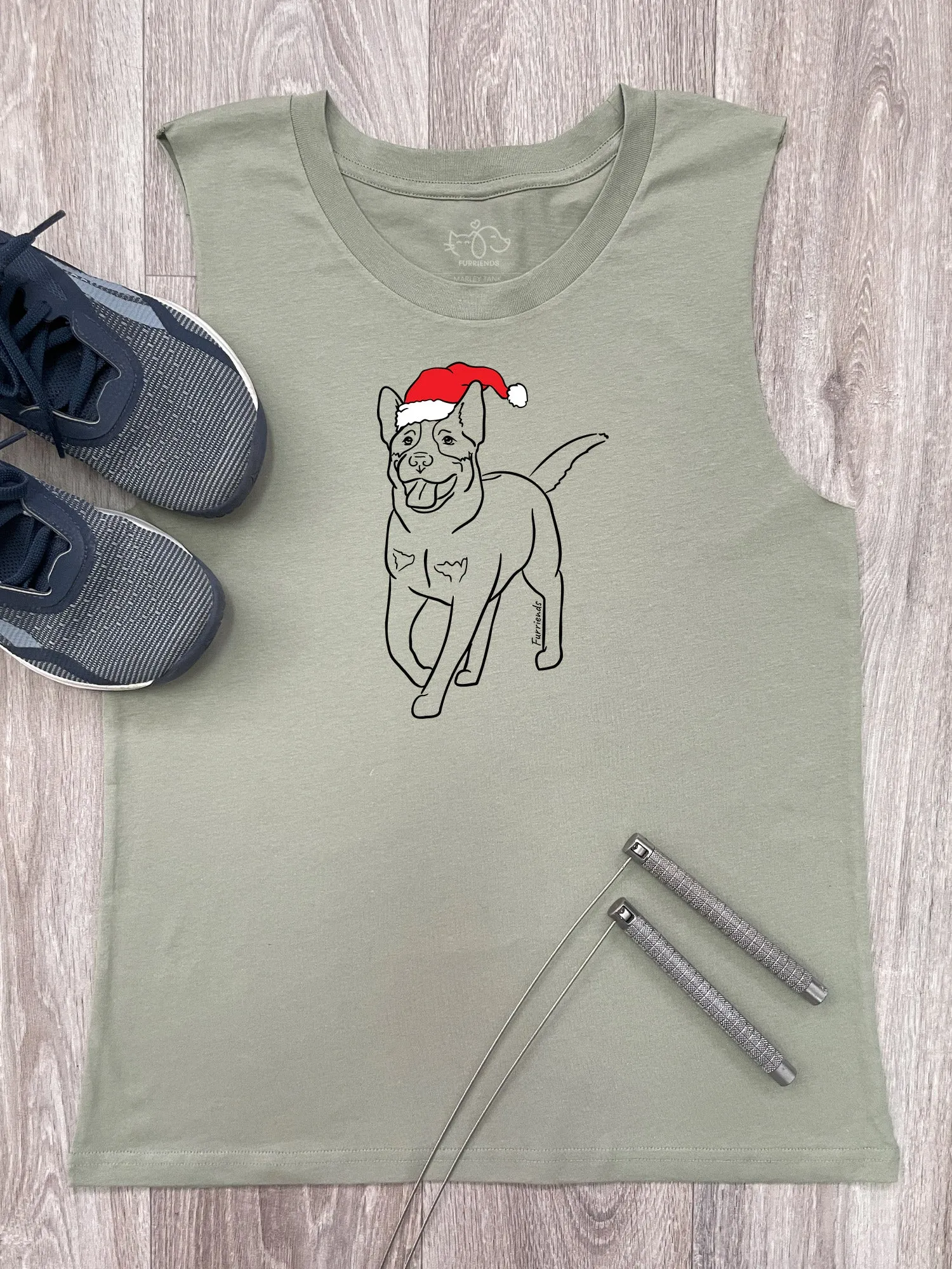 Australian Cattle Dog Christmas Edition Marley Tank