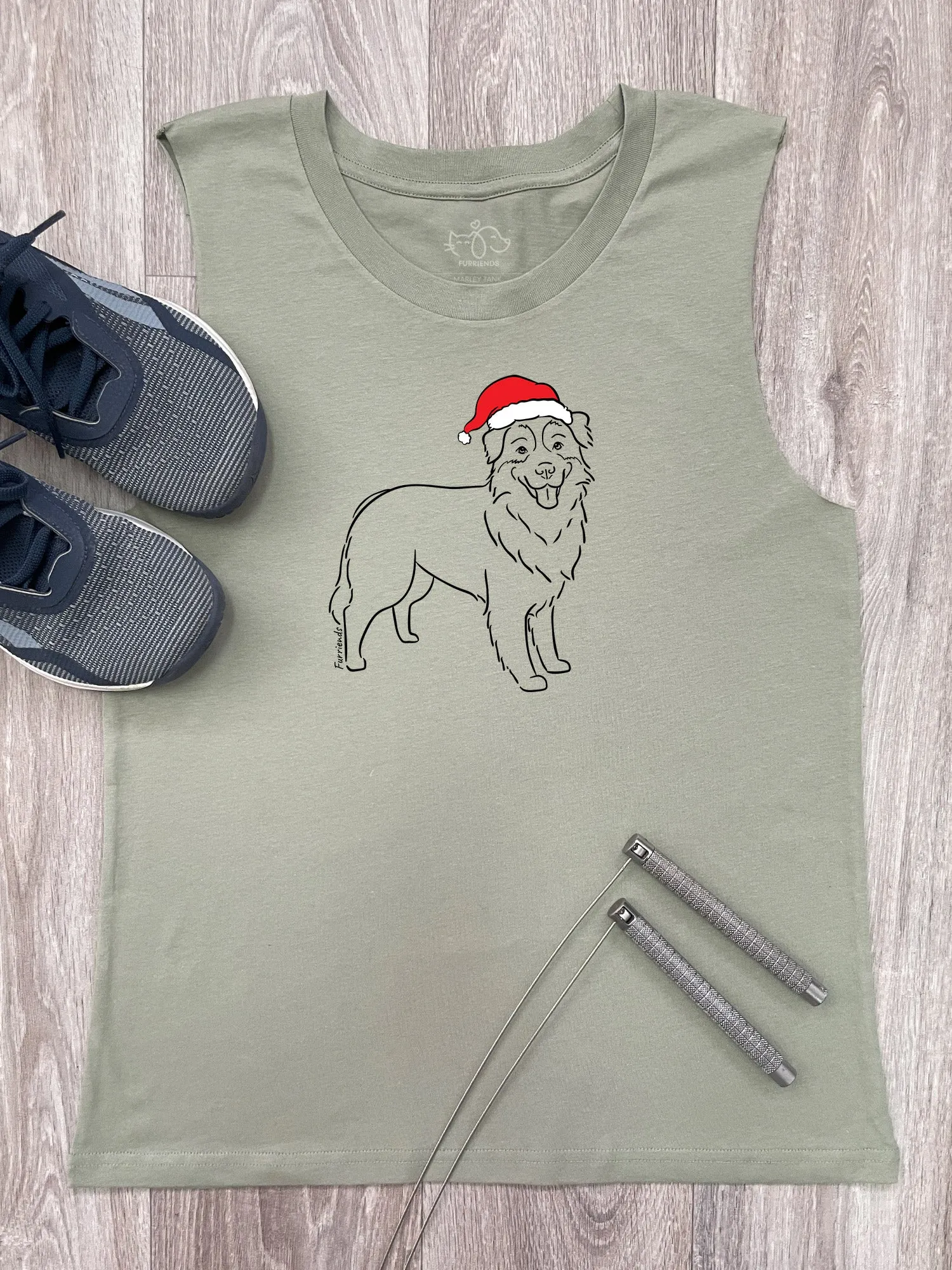 Australian Shepherd Christmas Edition Marley Tank