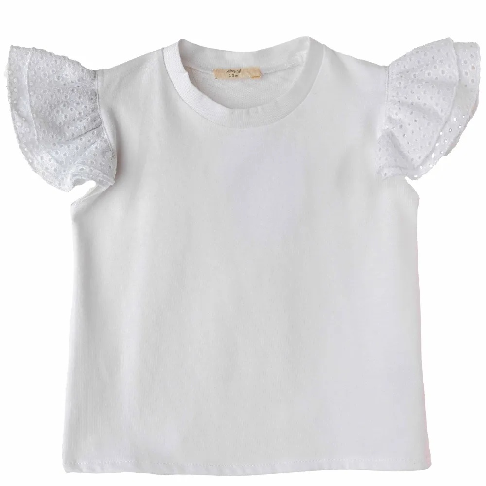 Baby Gi Girls White Broderie Anglais Top