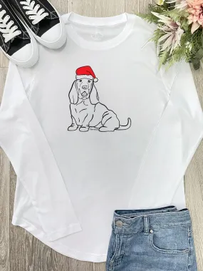 Basset Hound Christmas Edition Olivia Long Sleeve Tee