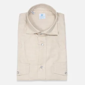 Beige Cotton Cashmere Rodeo Shirt