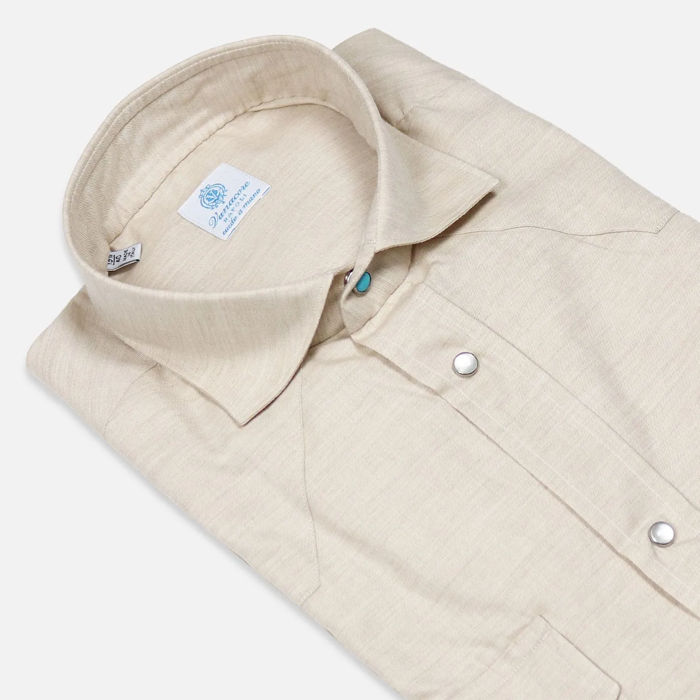 Beige Cotton Cashmere Rodeo Shirt