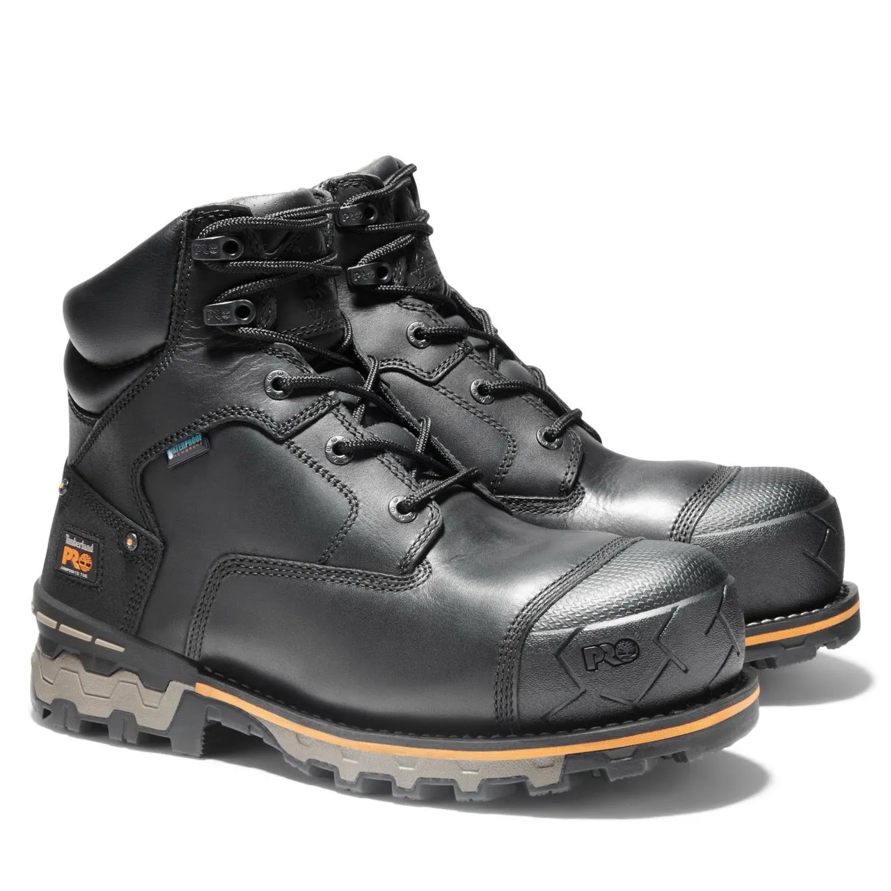 Boondock 6 Inch Composite-Toe Waterproof Work Boot Black