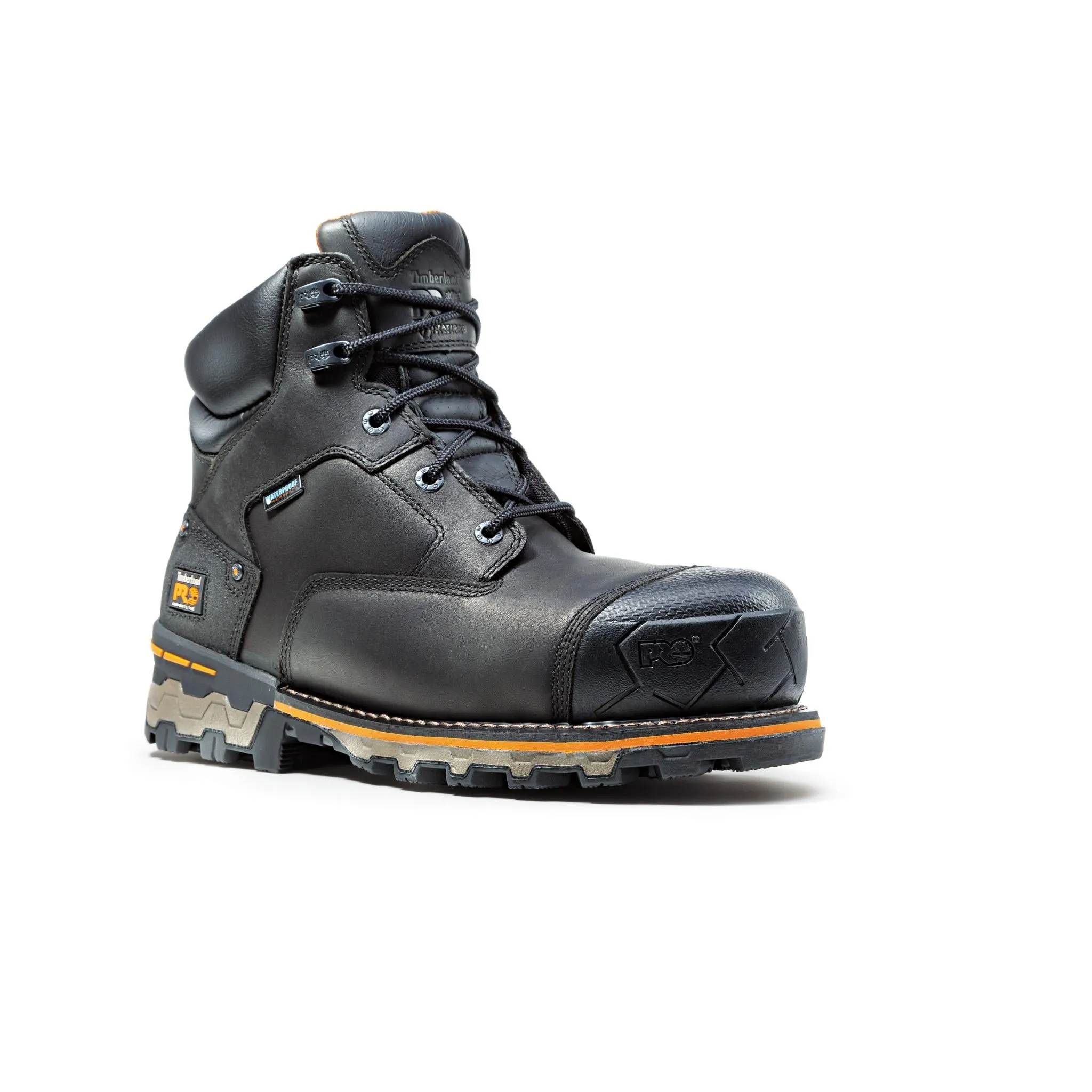 Boondock 6 Inch Composite-Toe Waterproof Work Boot Black