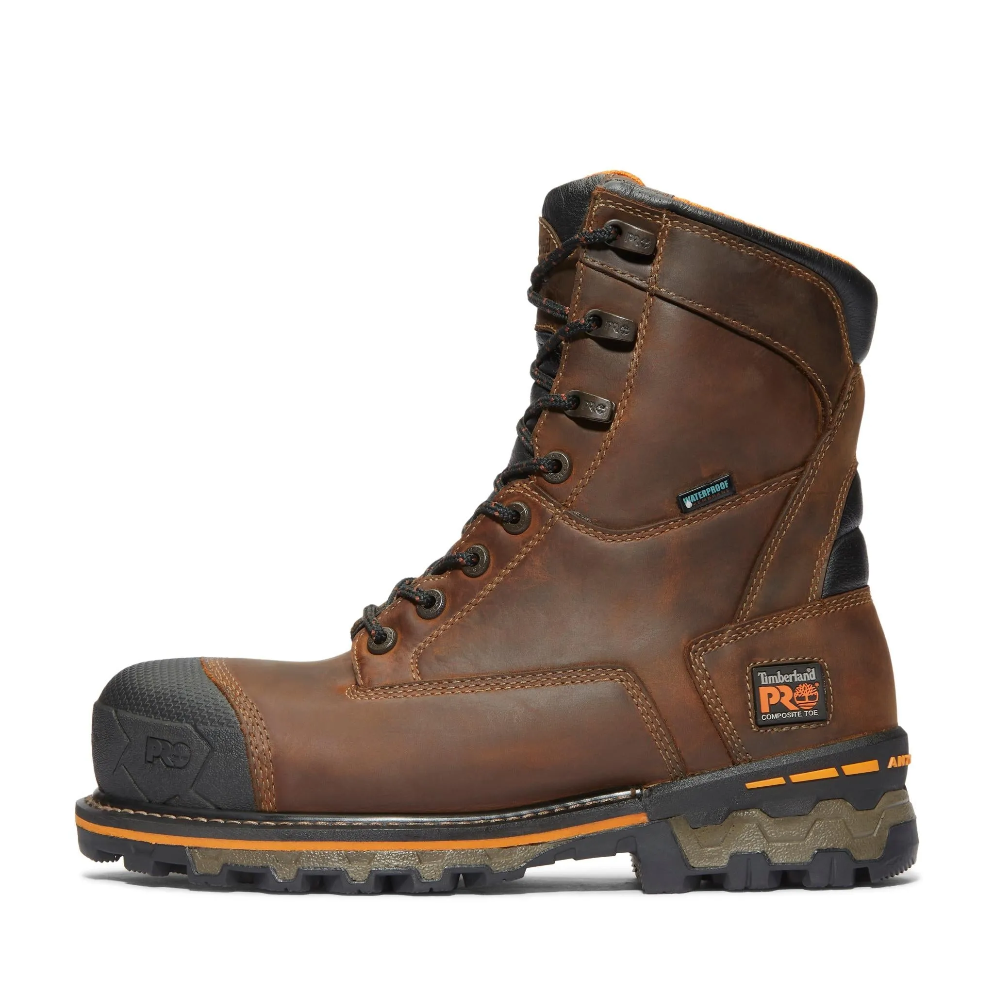 Boondock 8 Inch Composite-Toe Work Boot Brown