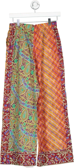 BOTEH Multicoloured Es Canar High waisted trousers UK XS