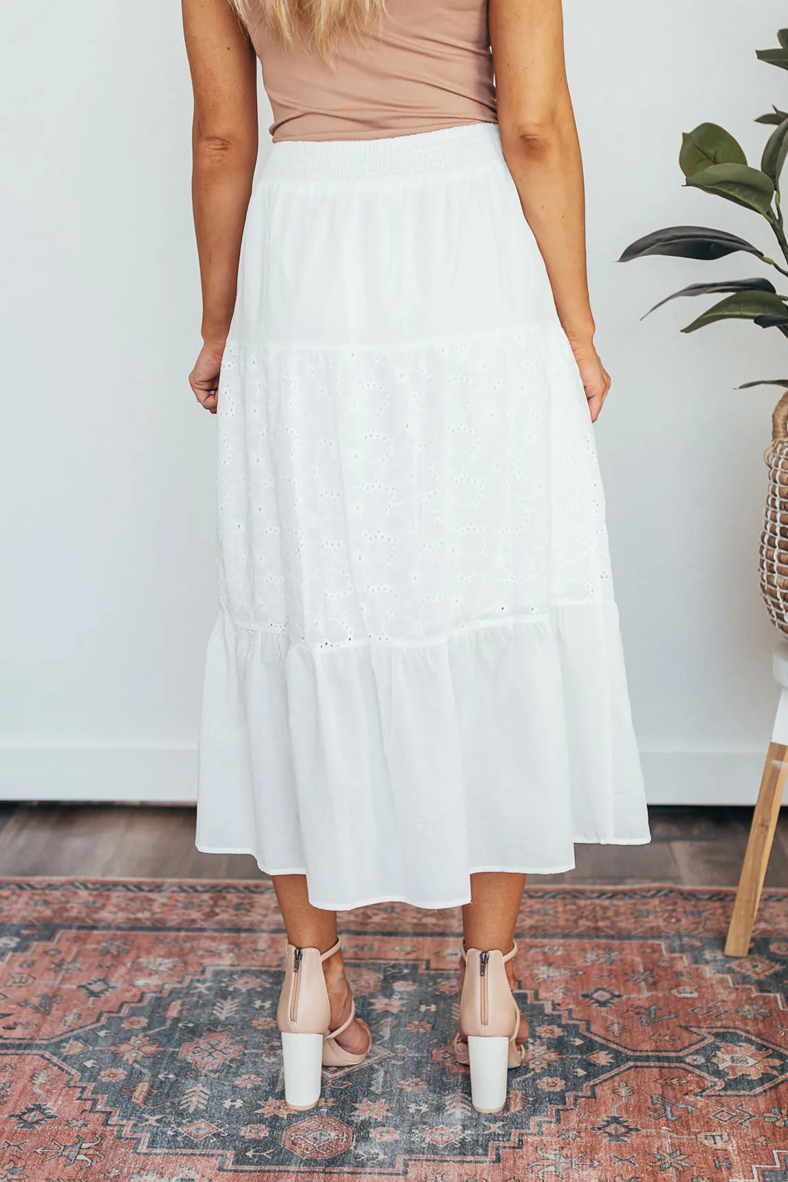 Breath Of Fresh Air Midi Skirt