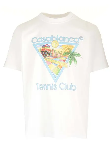 Casablanca "afro cubism" t-shirt with print white