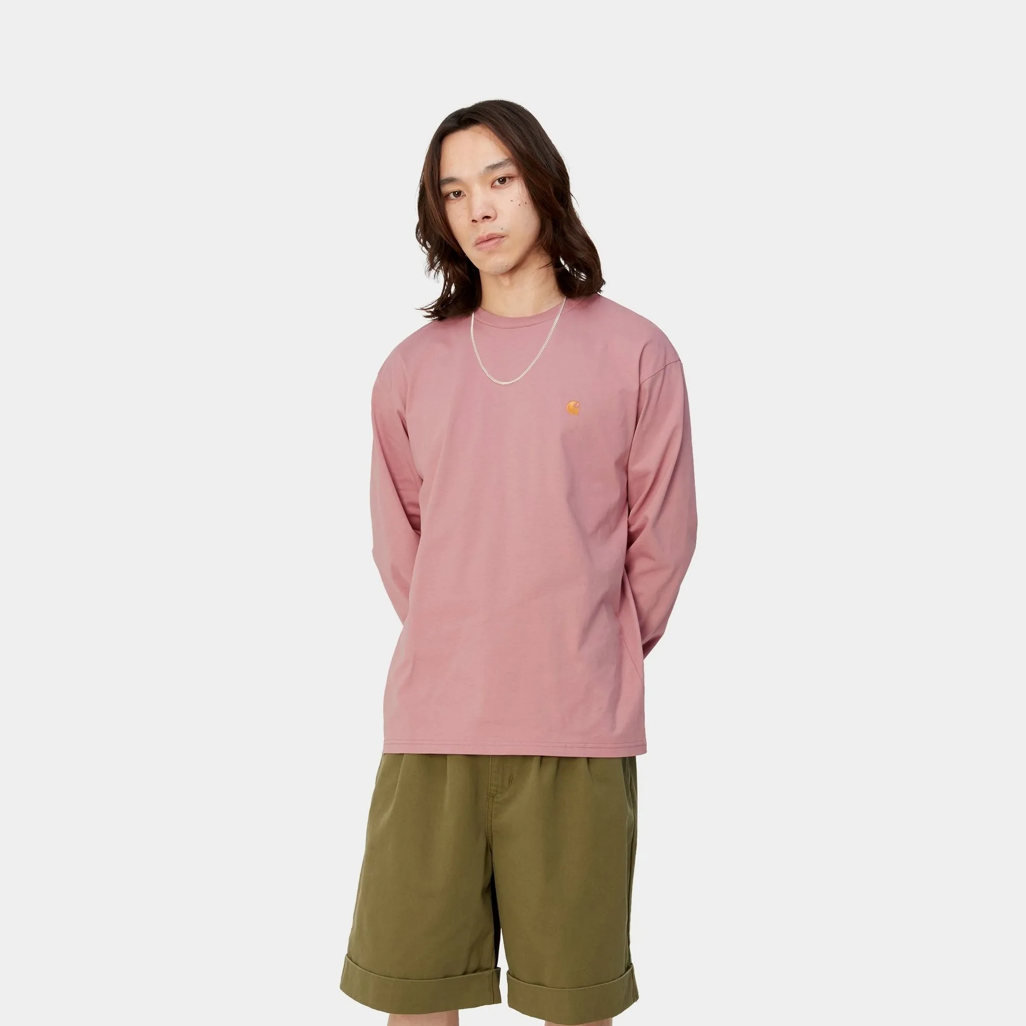 Chase Long Sleeve T-Shirt | Glassy Pink