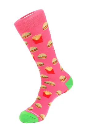 Cheeseburger and Fries Sock