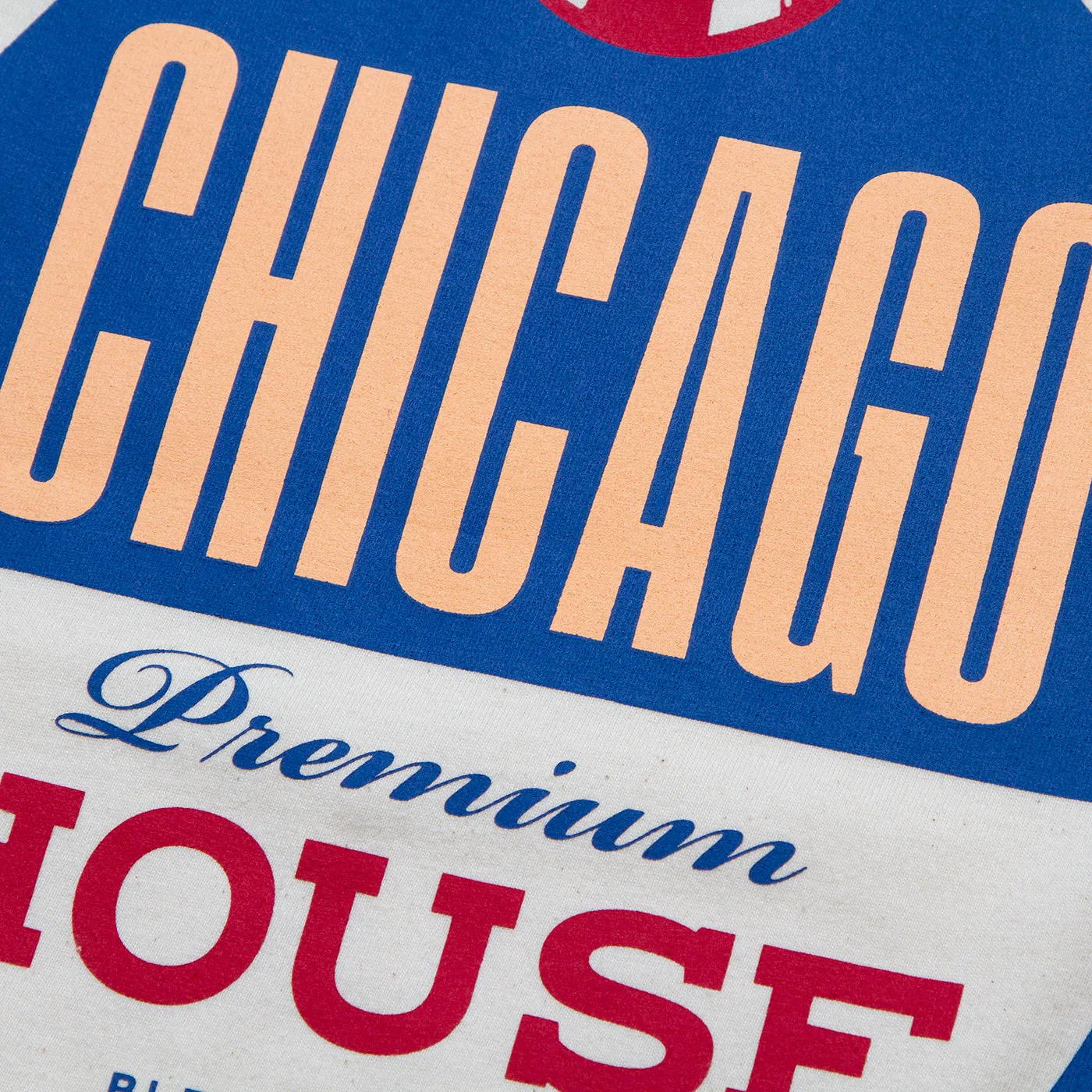 Chicago House Back Print - Oversized Tshirt - Natural