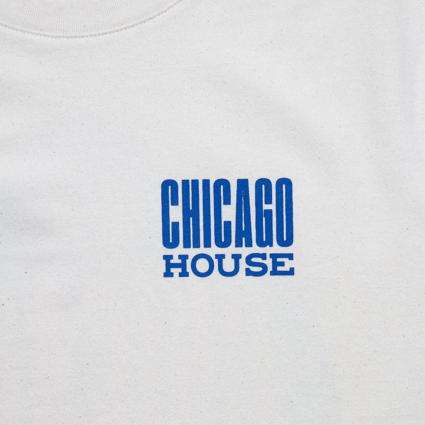 Chicago House Back Print - Oversized Tshirt - Natural