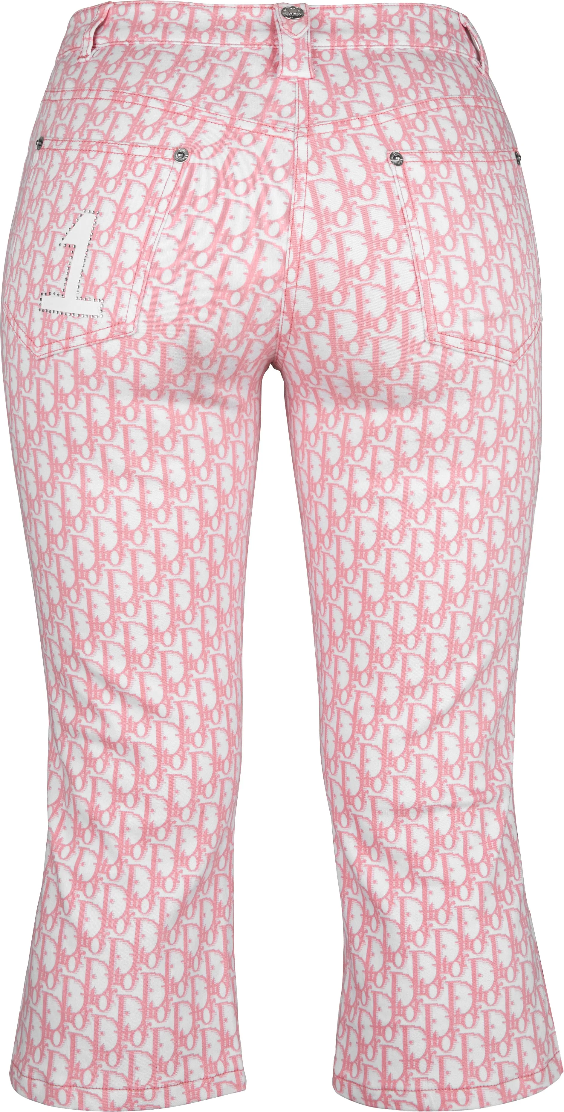 Christian Dior Diorissimo Girly Embellished Cropped Pants