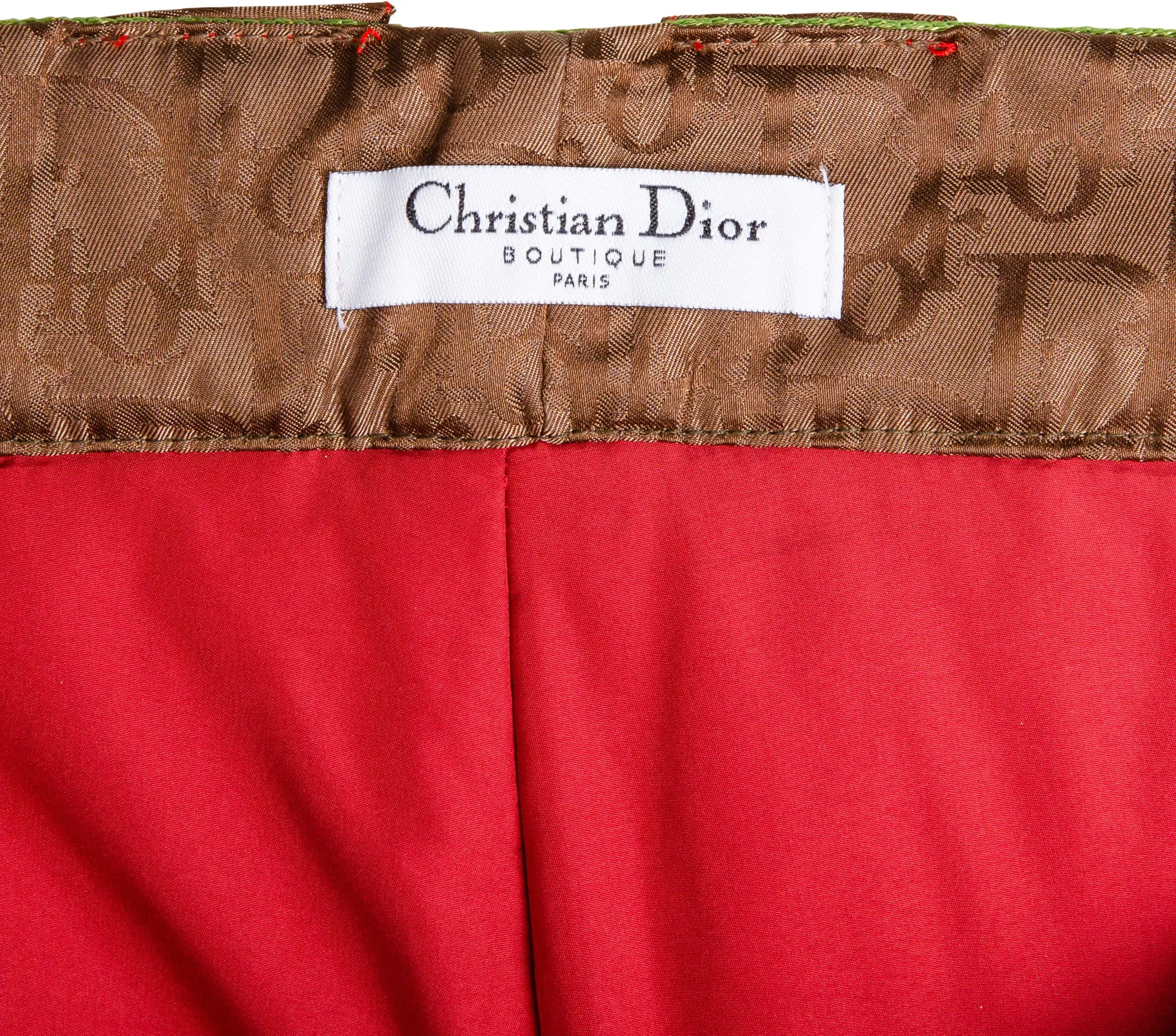 Christian Dior Rasta Puffer Ski Pants