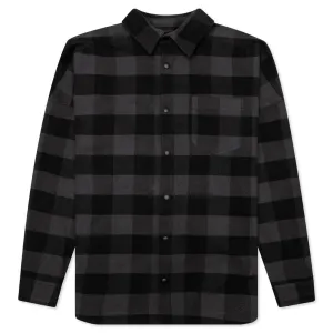 Classic Logo Overshirt - Black/White