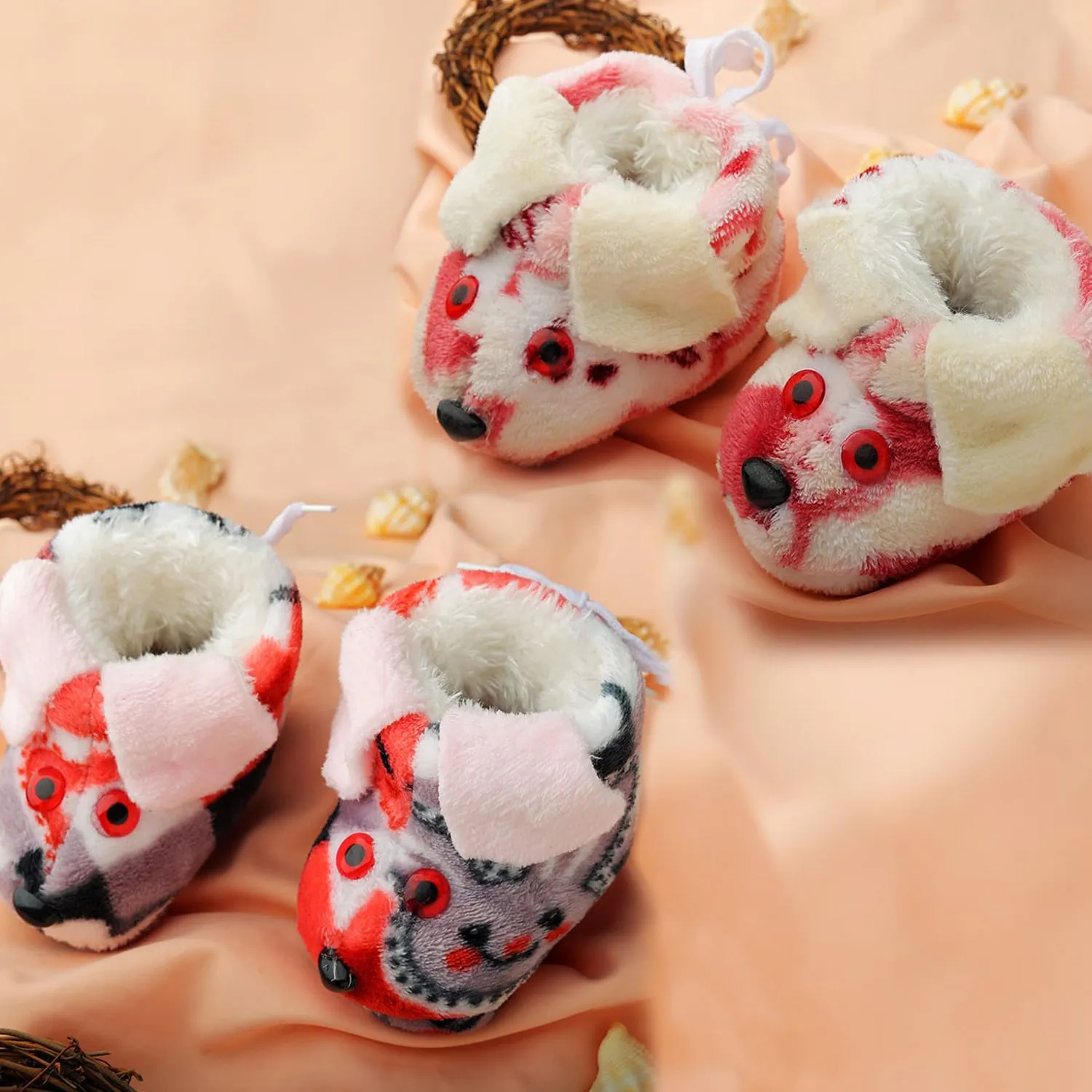 Combo of Infant Baby Puppy Booties (Qnty-2)