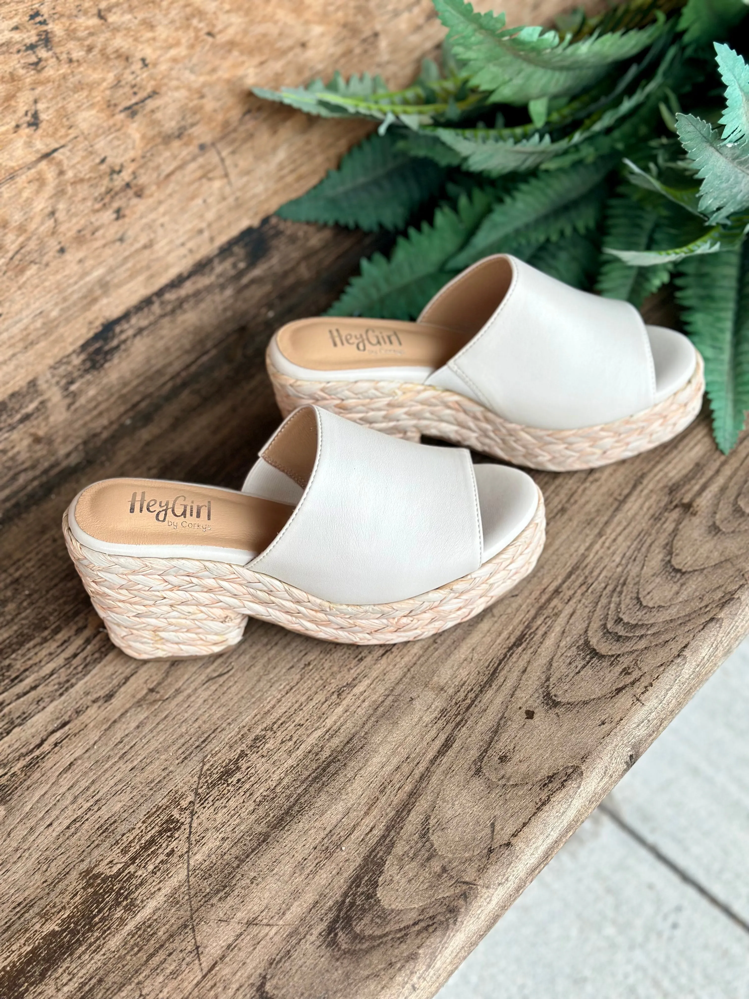 Corky's Ivory Metallic Solstice Sandals