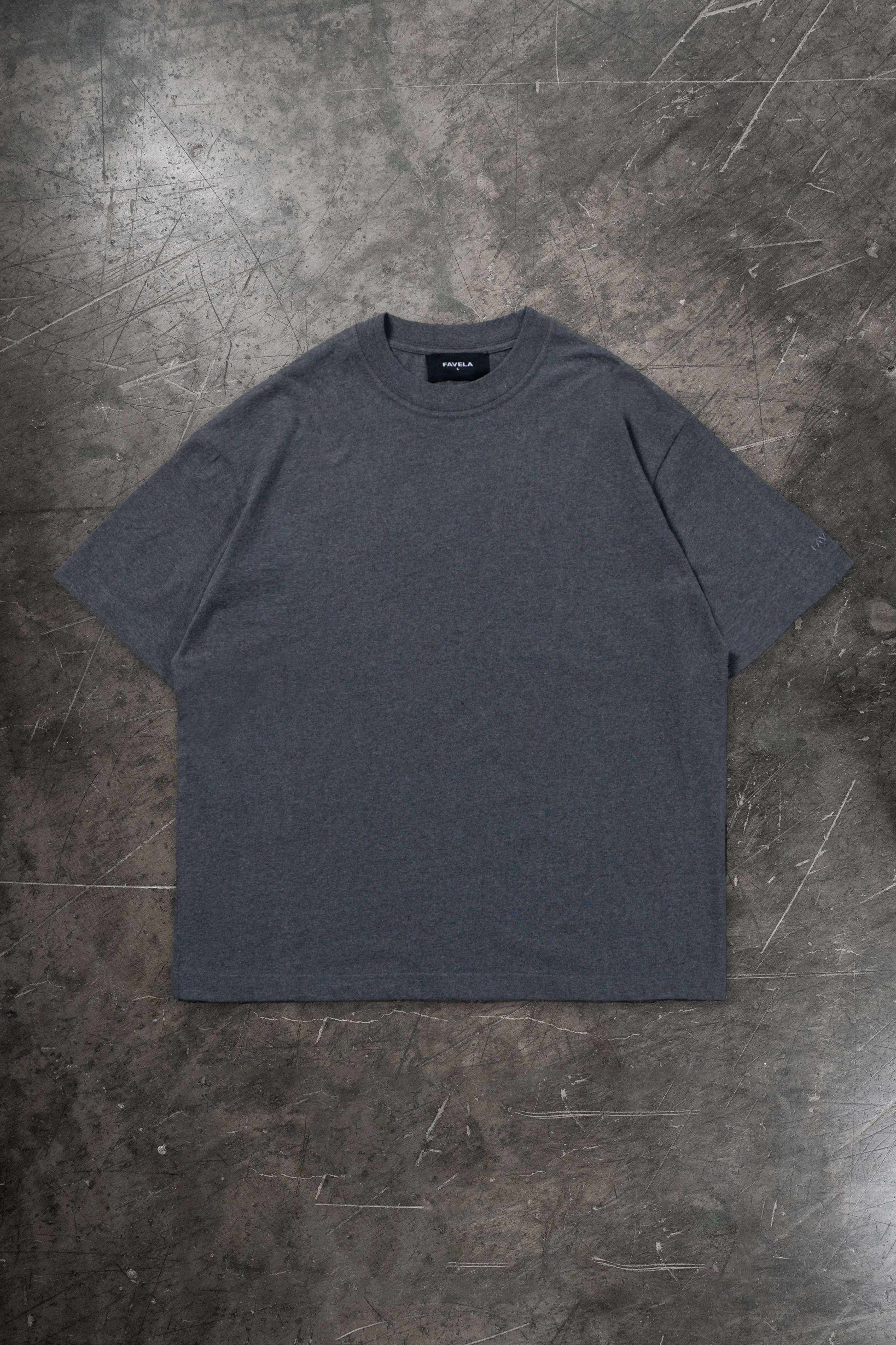 DARK GREY MELANGE T-SHIRT