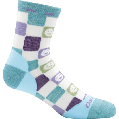 Darn Tough Aqua Emoticons Crew Sock