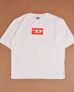 Diesel Oval D branded T-shirt Red logo