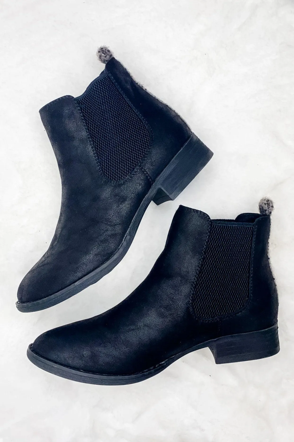 Dirty Little Secret- Black Chelsea Boot w/ Gray Dalmatian Detail