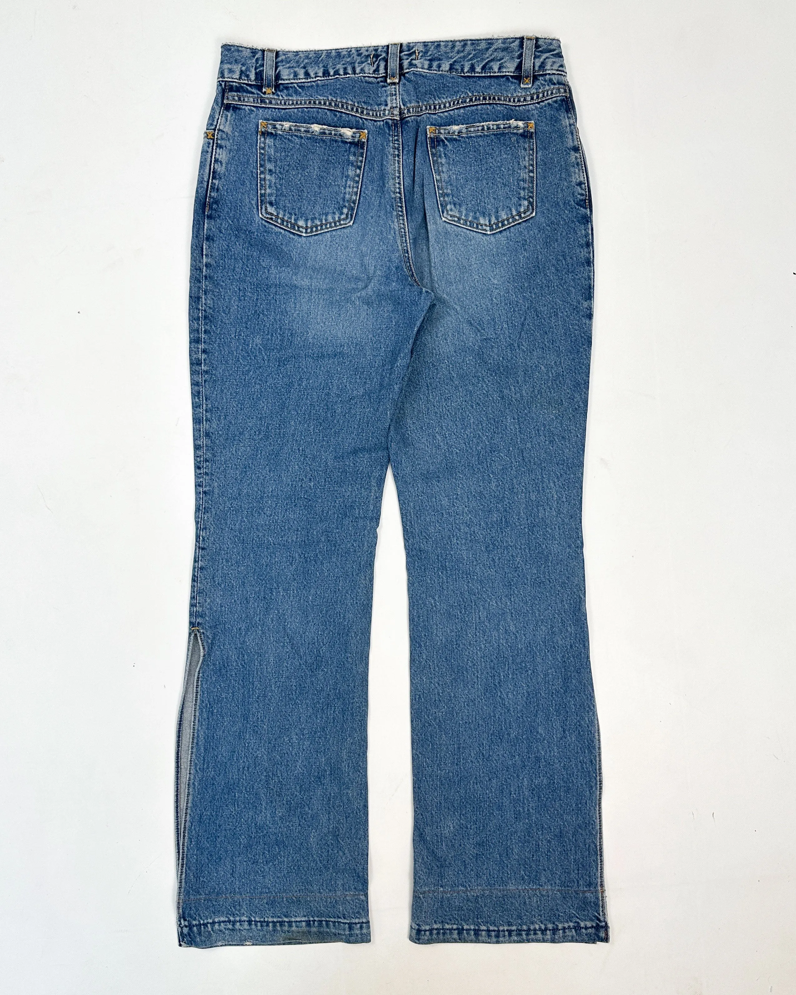 Dolce & Gabbana Open Leg Denim Pants 2000's