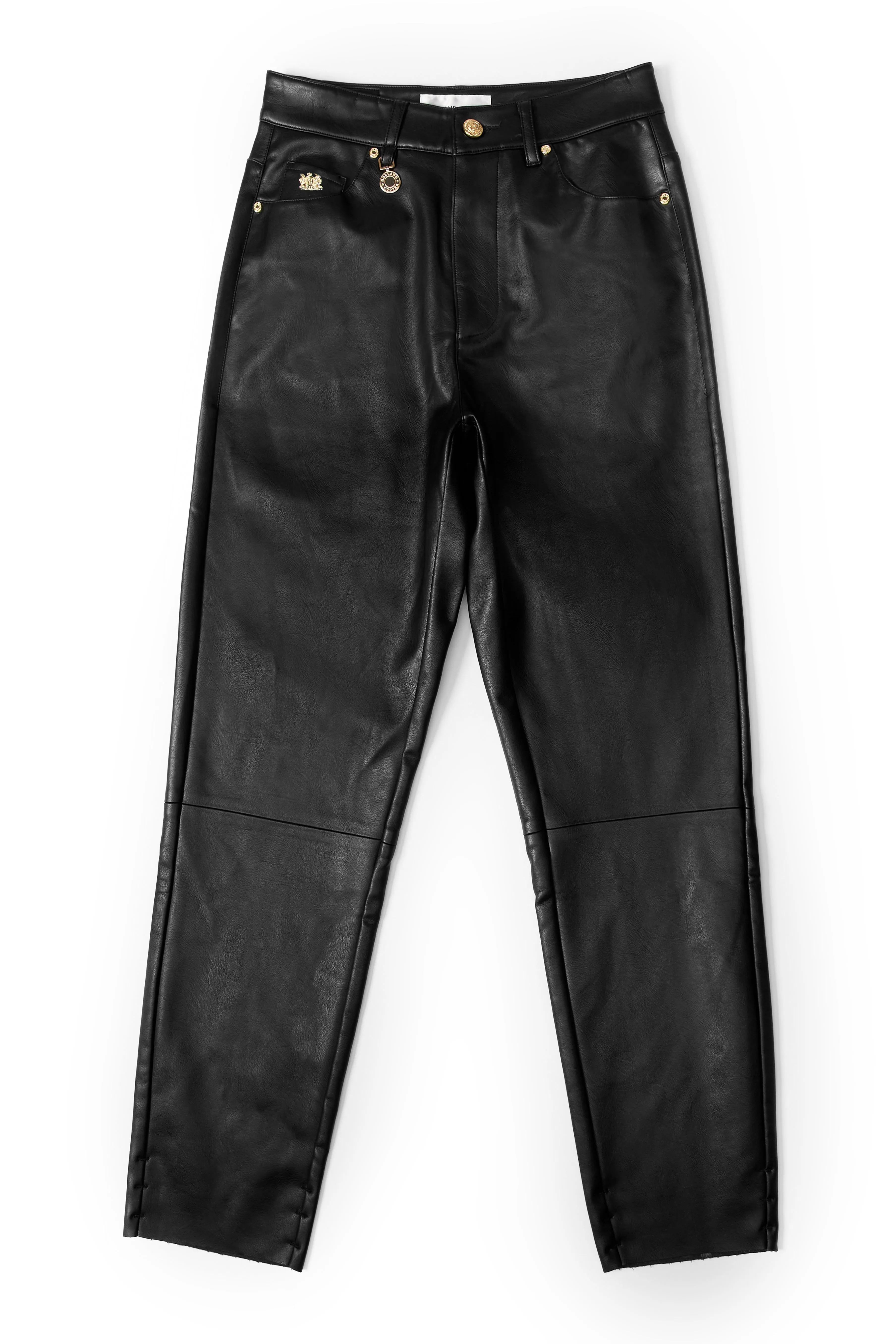 Dunwick Faux Leather Pant (Black)