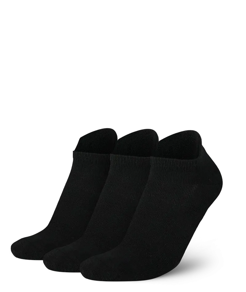 Everyday Merino Ankle Socks Black 3-Pack