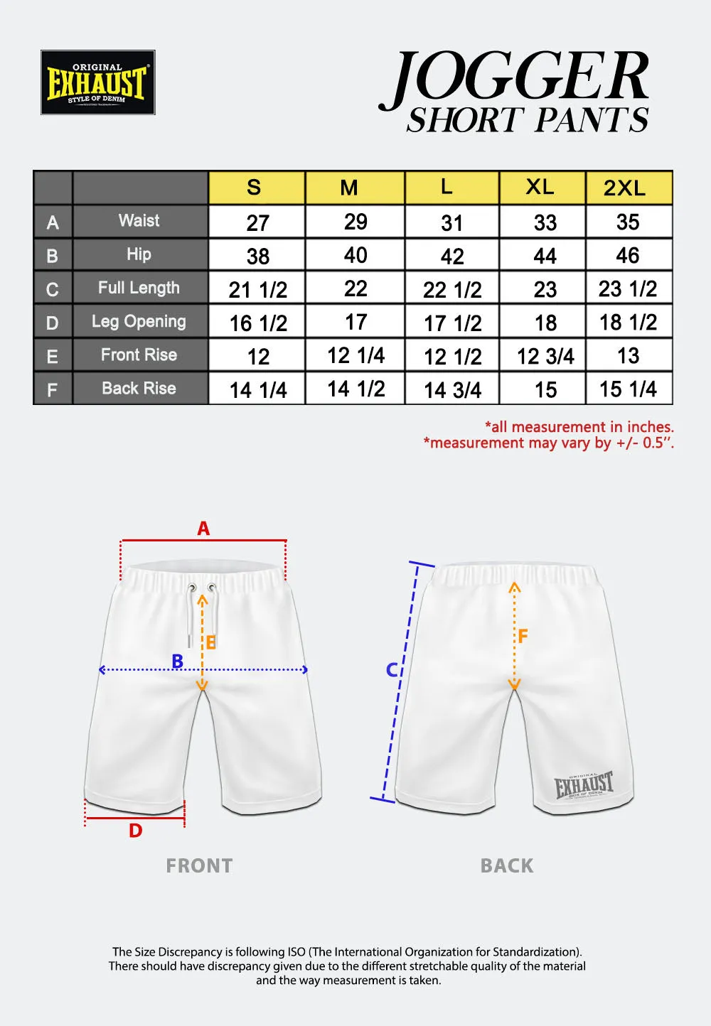 EXHAUST JOGGER SHORT PANTS 1673