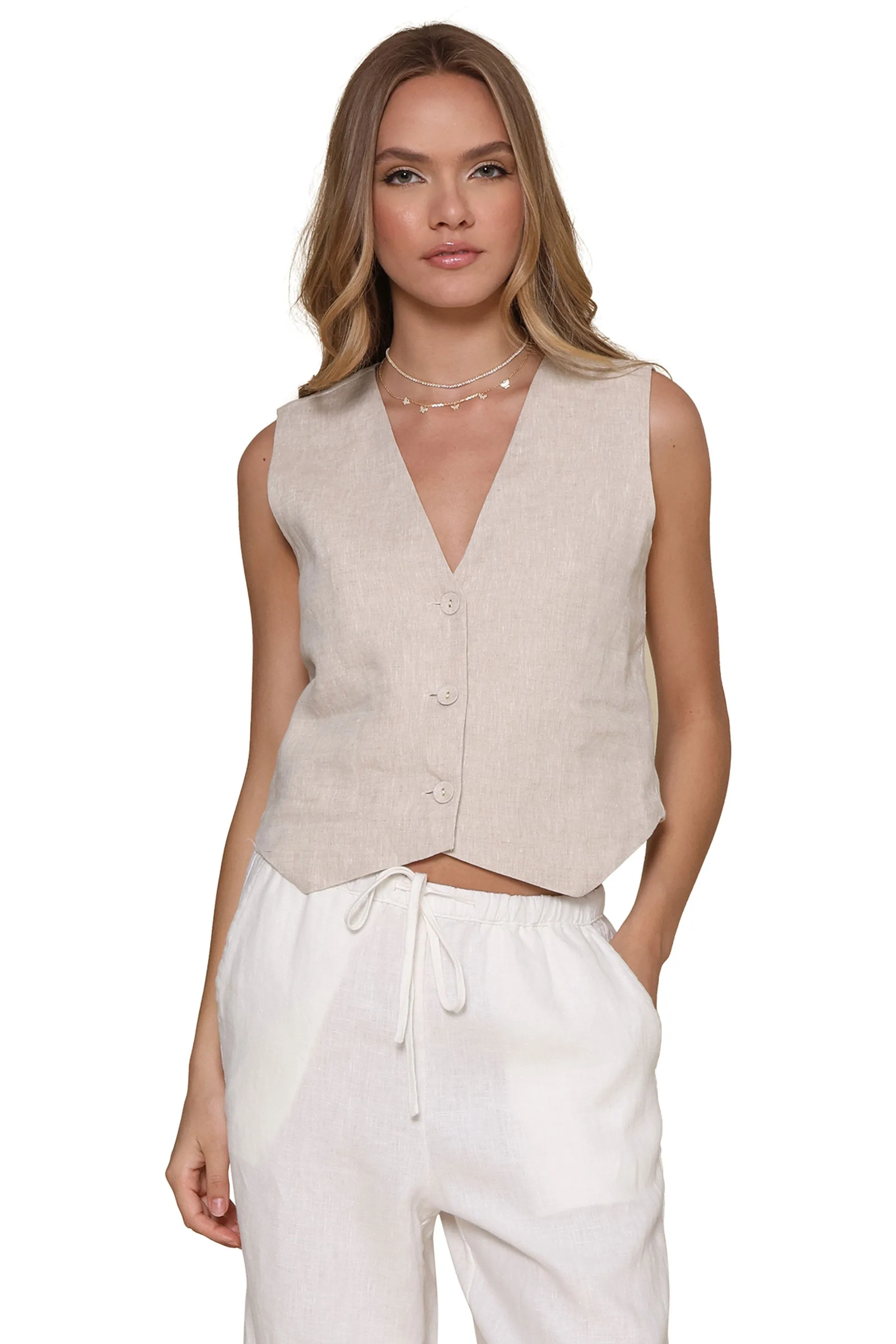 Ferrara Linen Vest