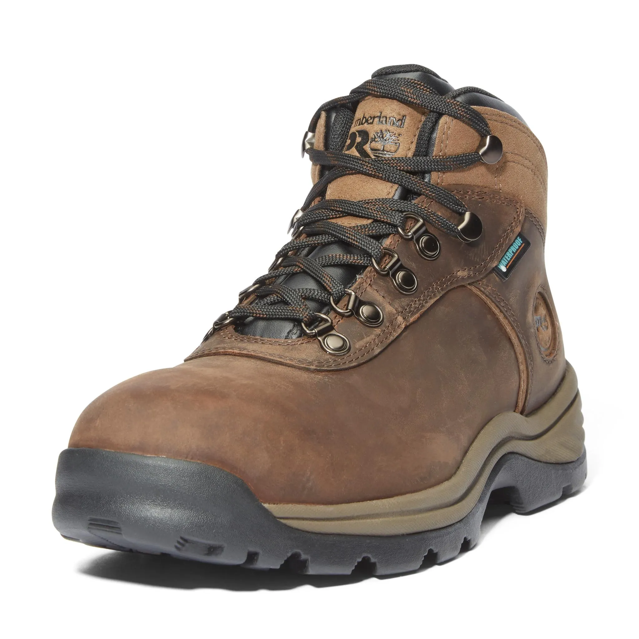 Flume Steel-Toe Waterproof Hiker Work Boot Brown