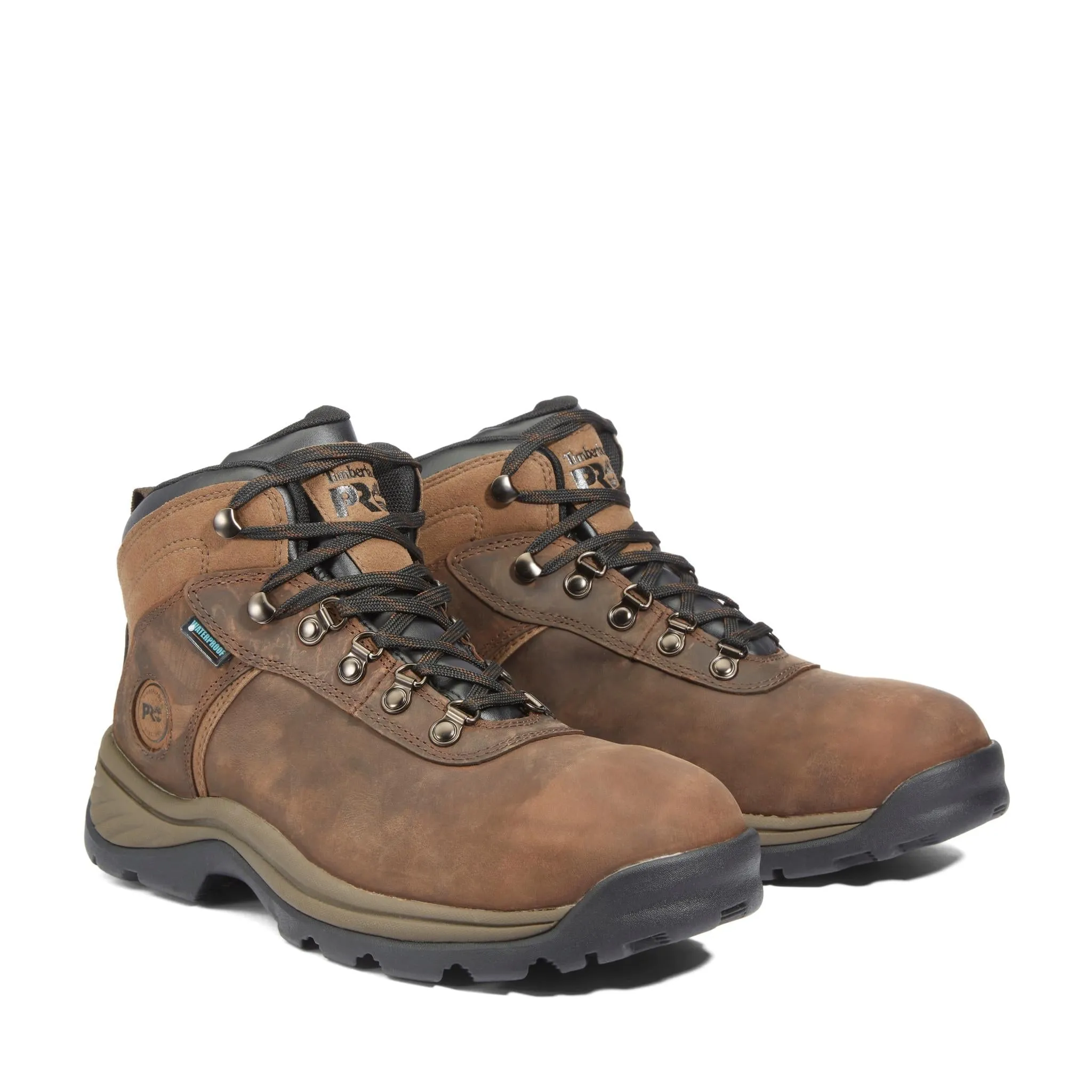 Flume Steel-Toe Waterproof Hiker Work Boot Brown