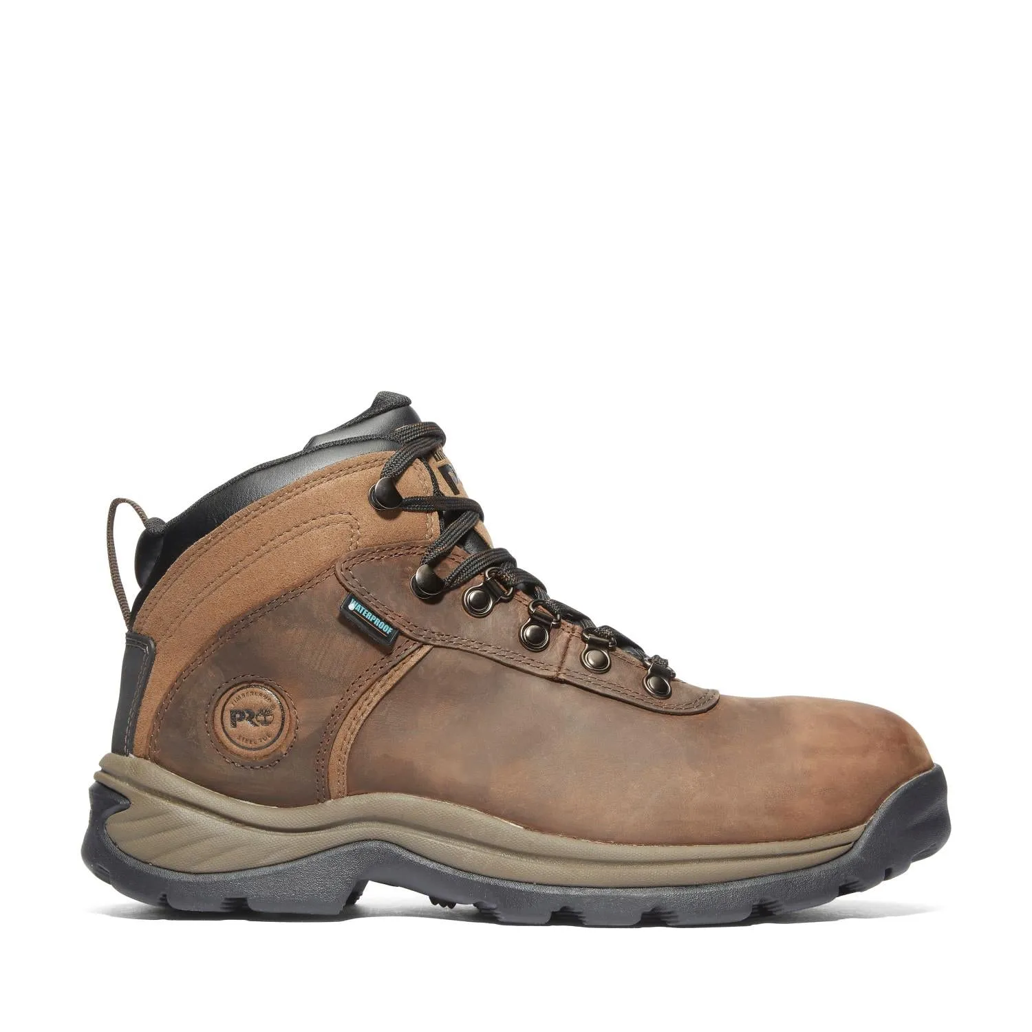 Flume Steel-Toe Waterproof Hiker Work Boot Brown