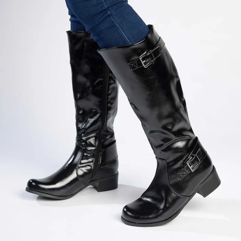 Franco Rossi Full Length Rider Boot - Black