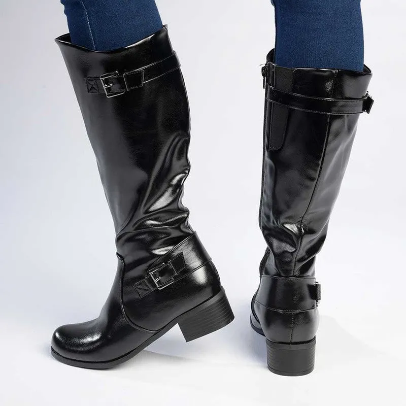 Franco Rossi Full Length Rider Boot - Black