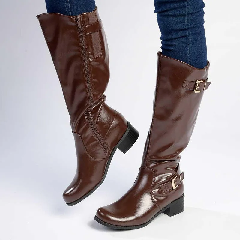 Franco Rossi Full Length Rider Boot - Brown