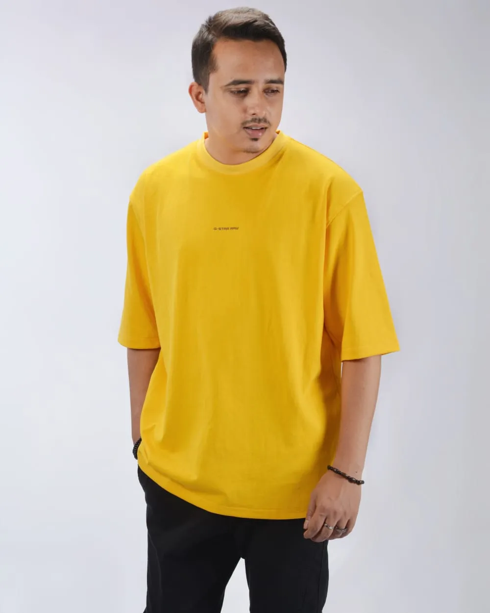 G-Star CENTER CHEST BOXY - Basic T-shirt YELLOW