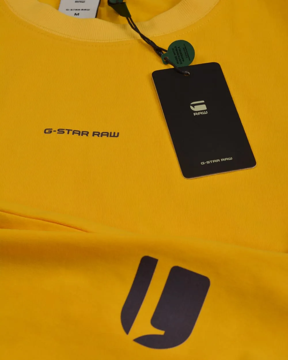 G-Star CENTER CHEST BOXY - Basic T-shirt YELLOW