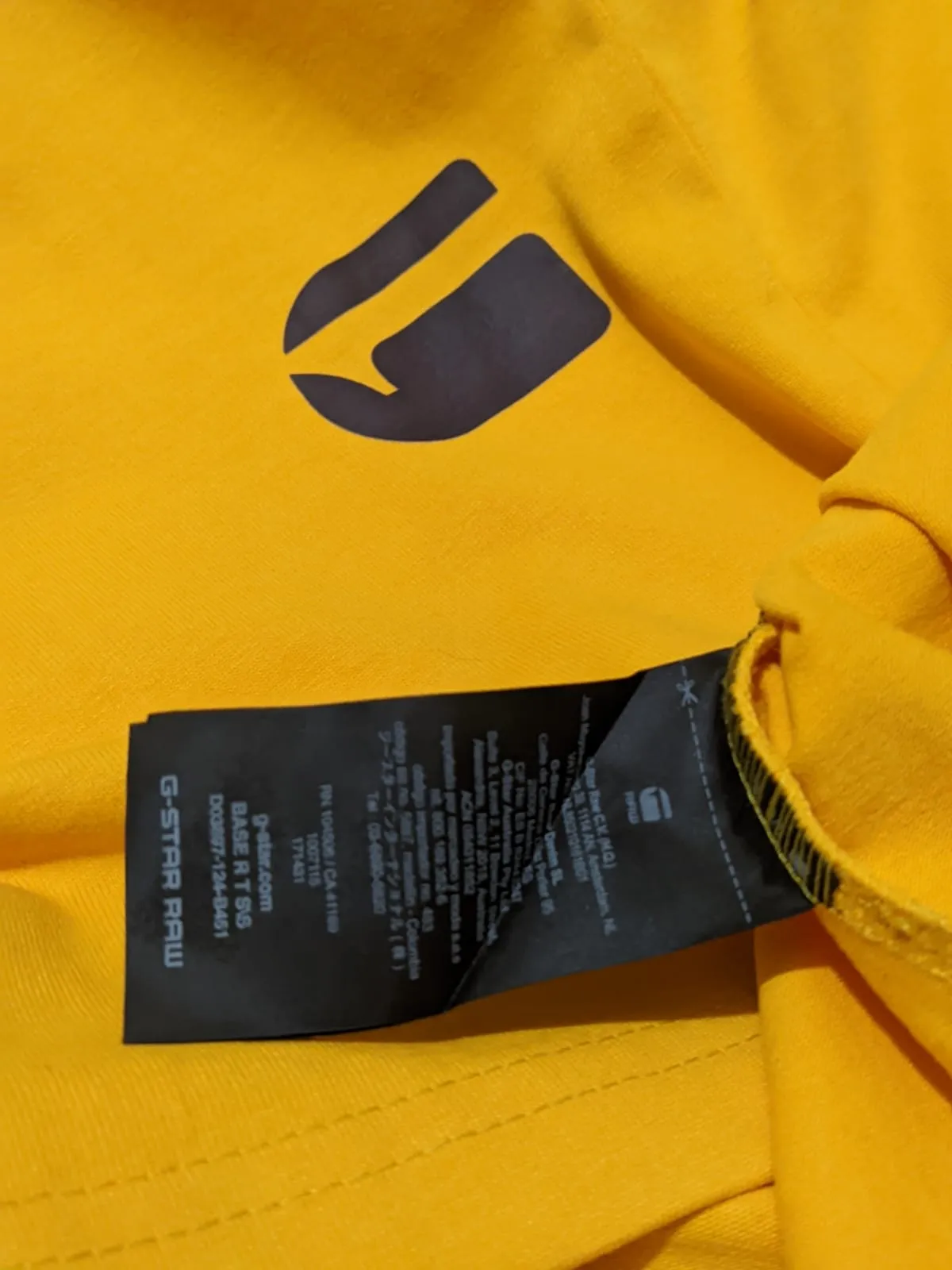 G-Star CENTER CHEST BOXY - Basic T-shirt YELLOW