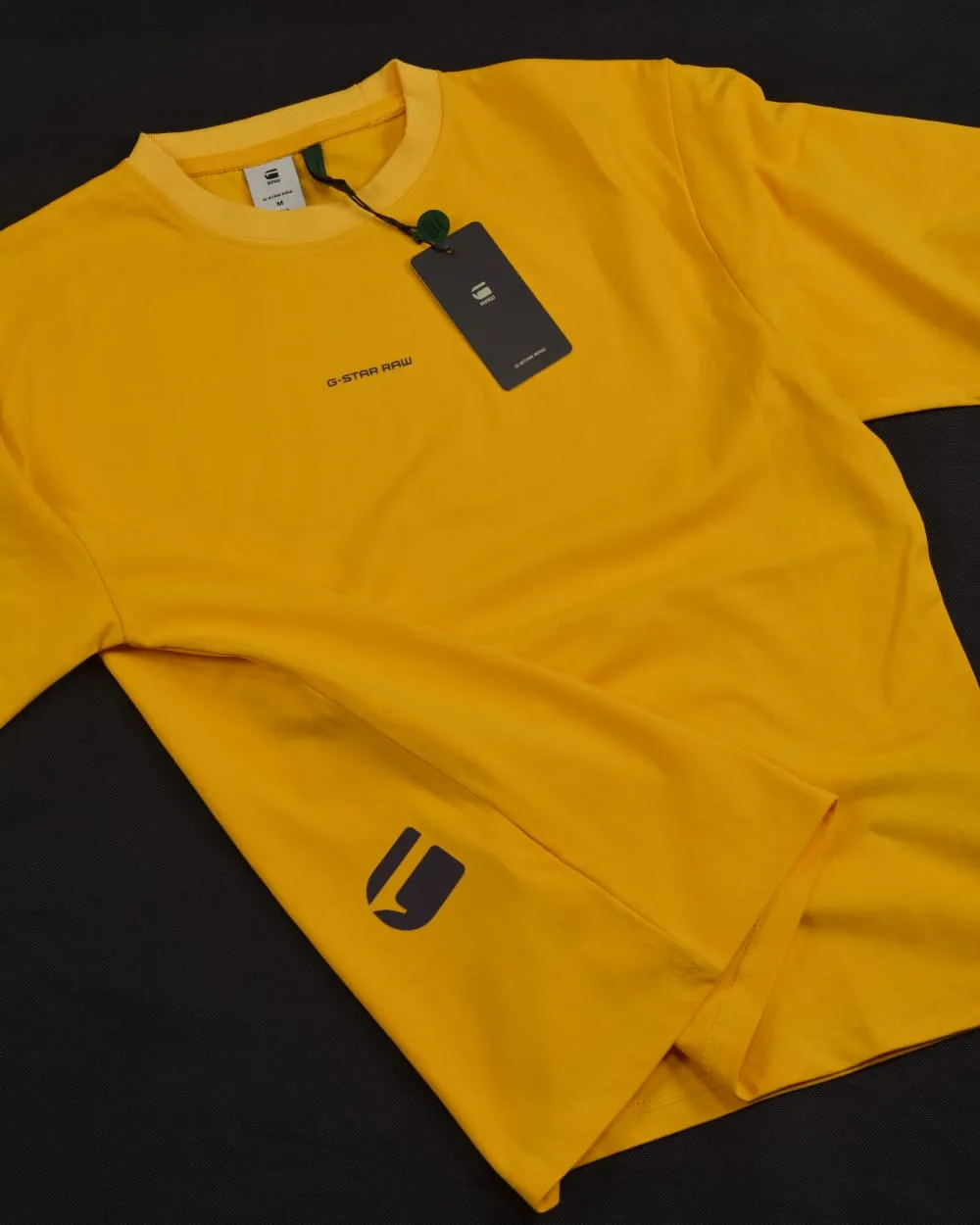 G-Star CENTER CHEST BOXY - Basic T-shirt YELLOW