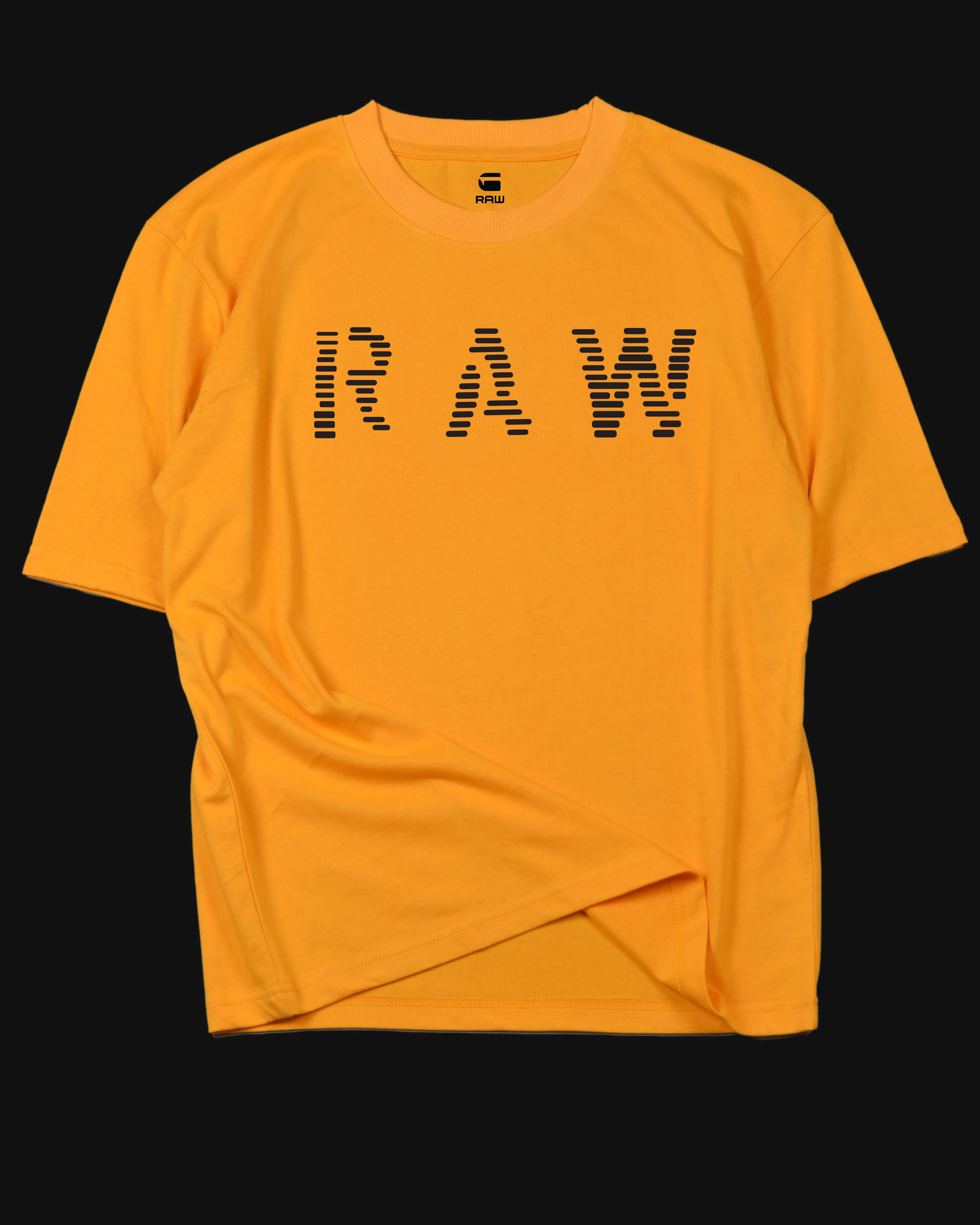 G STAR RAW Raw Logo Print T-Shirt Yellow