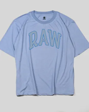 G STAR  RAW University Logo Print Crew-Neck T-Shirt Blue