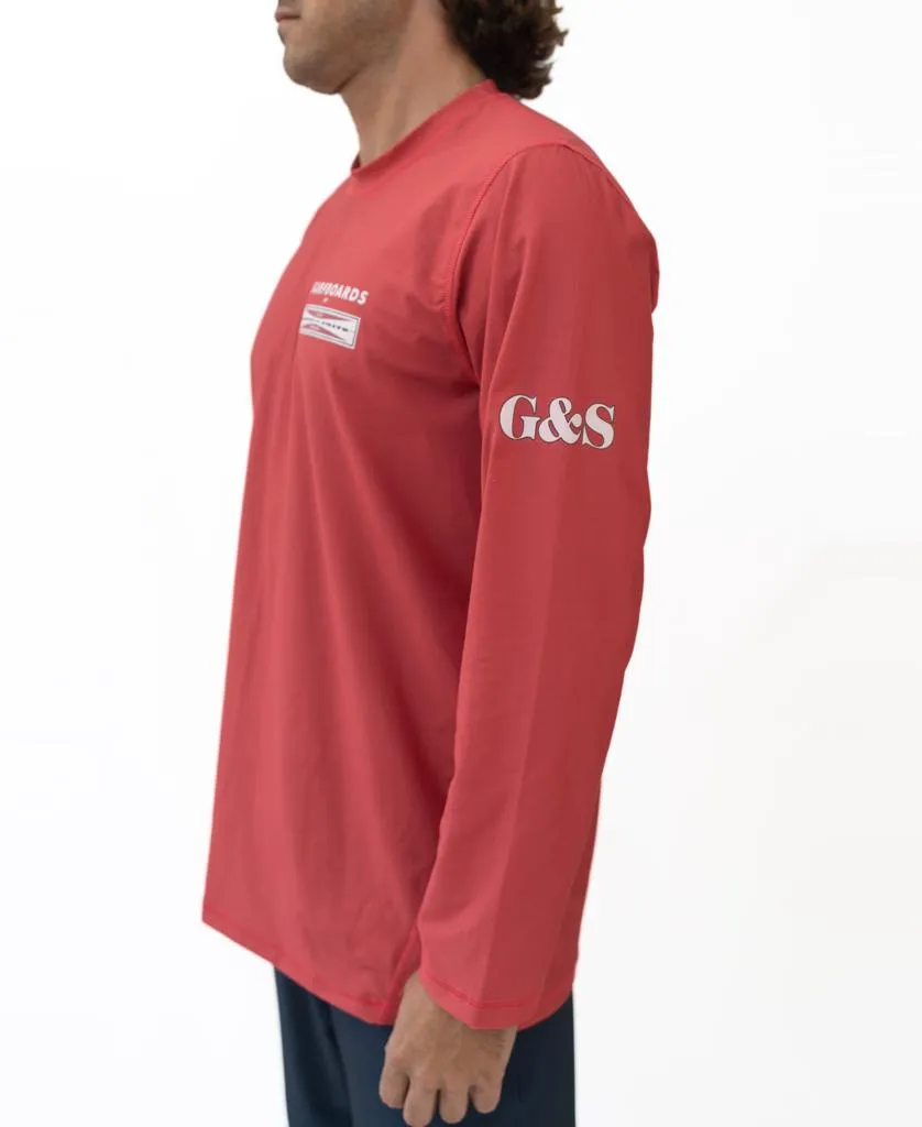 G&S L/S Larry Rash Shirt | Wash Red