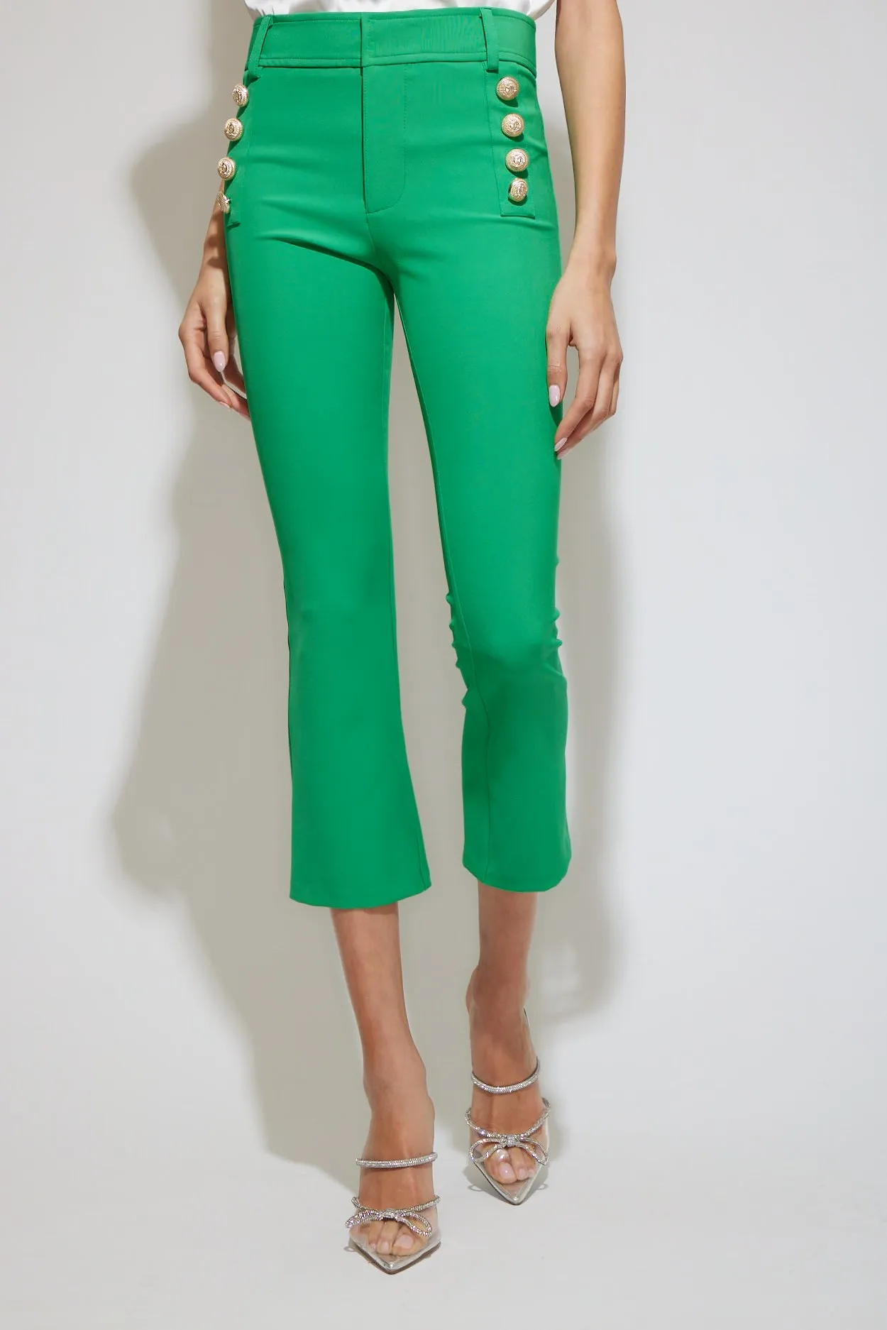 Generation Love Amirah Crepe Pant in Kelly Green