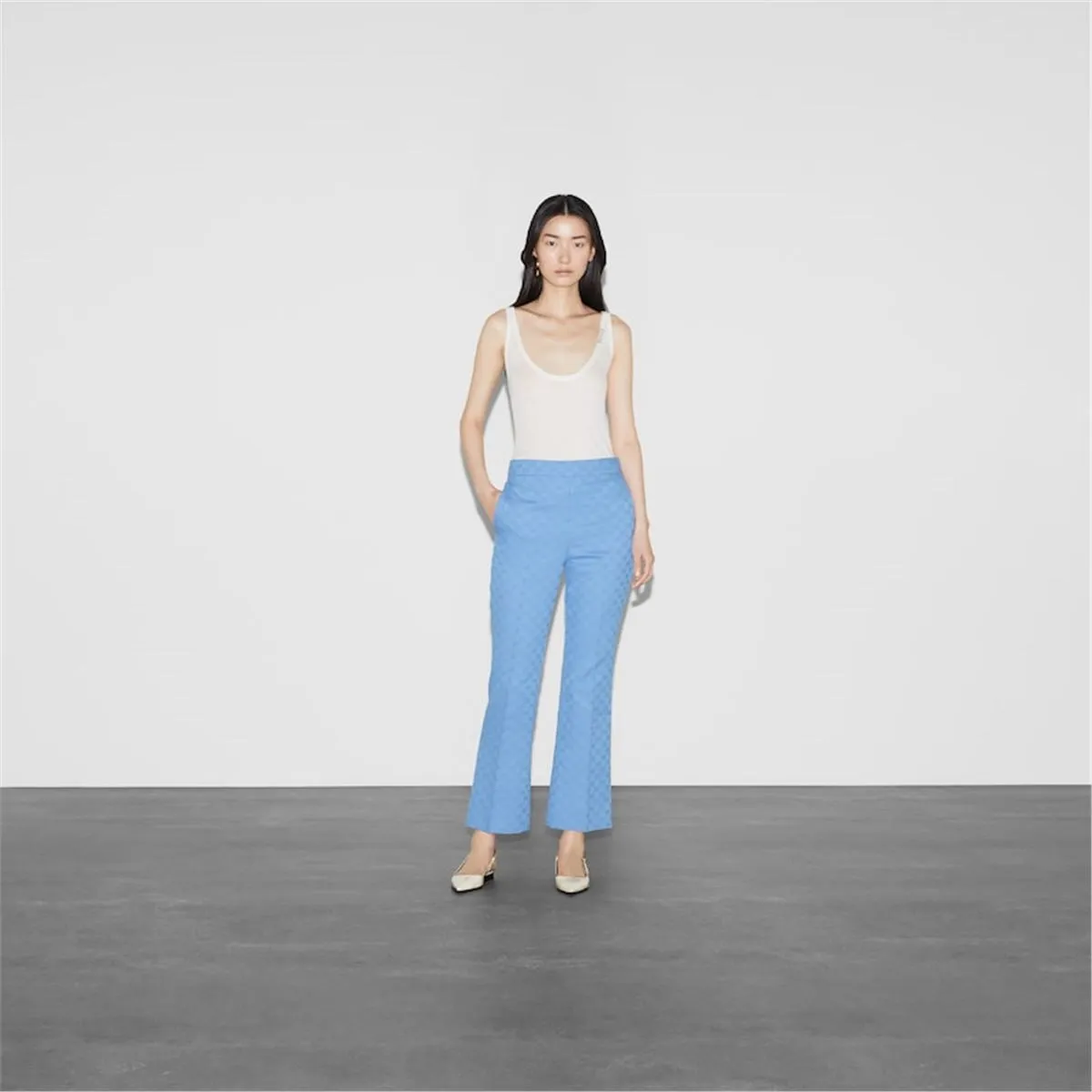 GG COTTON GABARDINE PANTS