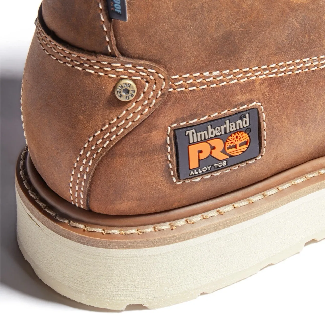 Gridworks 6 Inch Alloy-Toe Waterproof Work Boot Brown